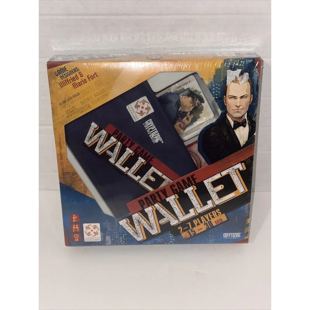 Cryptozoic Entertainment Party Game Wallet 2-7 players 15-30 min New Sealed F21‎